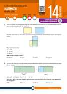 2024 - LGS - Matematik Branş Deneme - 14
